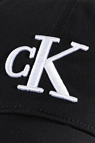 Calvin Klein - Calvin Klein Logolu Pamuklu Erkek Şapka K50K509487 BDS SİYAH (1)