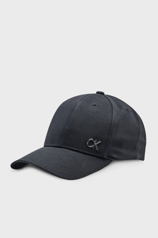 Calvin Klein - Calvin Klein Logolu Pamuklu K50K510342BAX Erkek Şapka K50K510342 BAX SİYAH