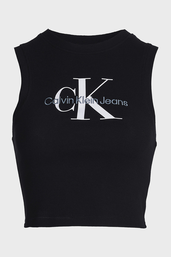 Calvin Klein Logolu Pamuklu Streç Jarse Atlet J20J221521BEH Bayan Crop J20J221521 BEH SİYAH - 6