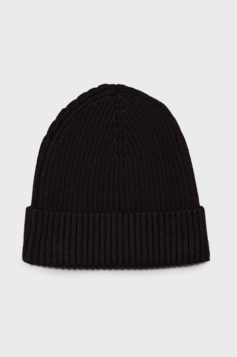 Calvin Klein Logolu Pamuklu Yivli Dokulu K50K512362BEH Erkek Bere K50K512362 BEH SİYAH - 3