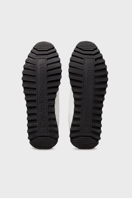 Calvin Klein Logolu Platform Taban Sneaker YW0YW0164201W Bayan Ayakkabı YW0YW01642 01W BEYAZ-SİYAH - 6