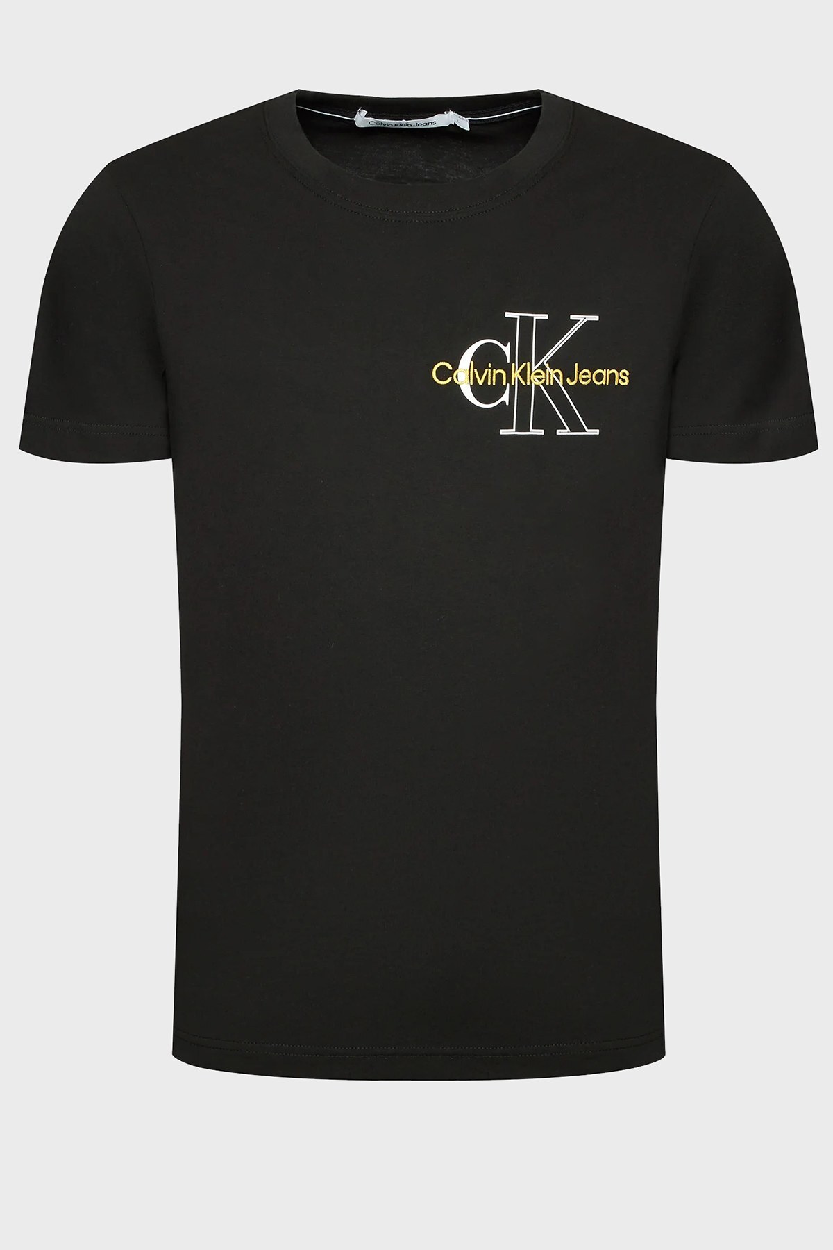Calvin Klein Logolu Regular Fit Bisiklet Yaka % 100 Pamuk Erkek T Shirt J30J320181 BEH SİYAH