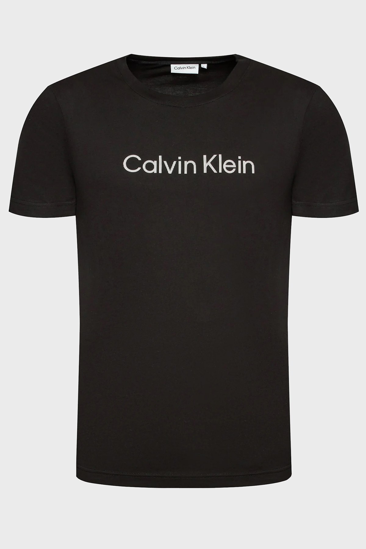 Calvin Klein Logolu Regular Fit Bisiklet Yaka % 100 Pamuk Erkek T Shirt K10K108842 BEH SİYAH
