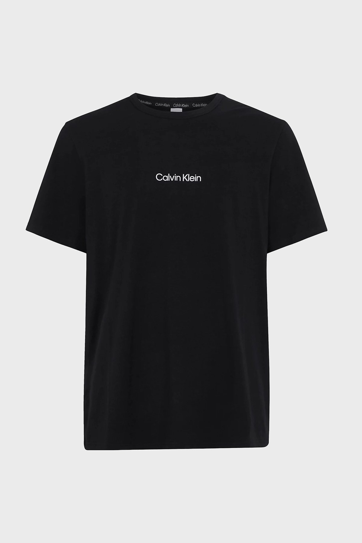 Calvin Klein Logolu Regular Fit Bisiklet Yaka Pamuklu Erkek T Shirt 000NM2170E UB1 SİYAH