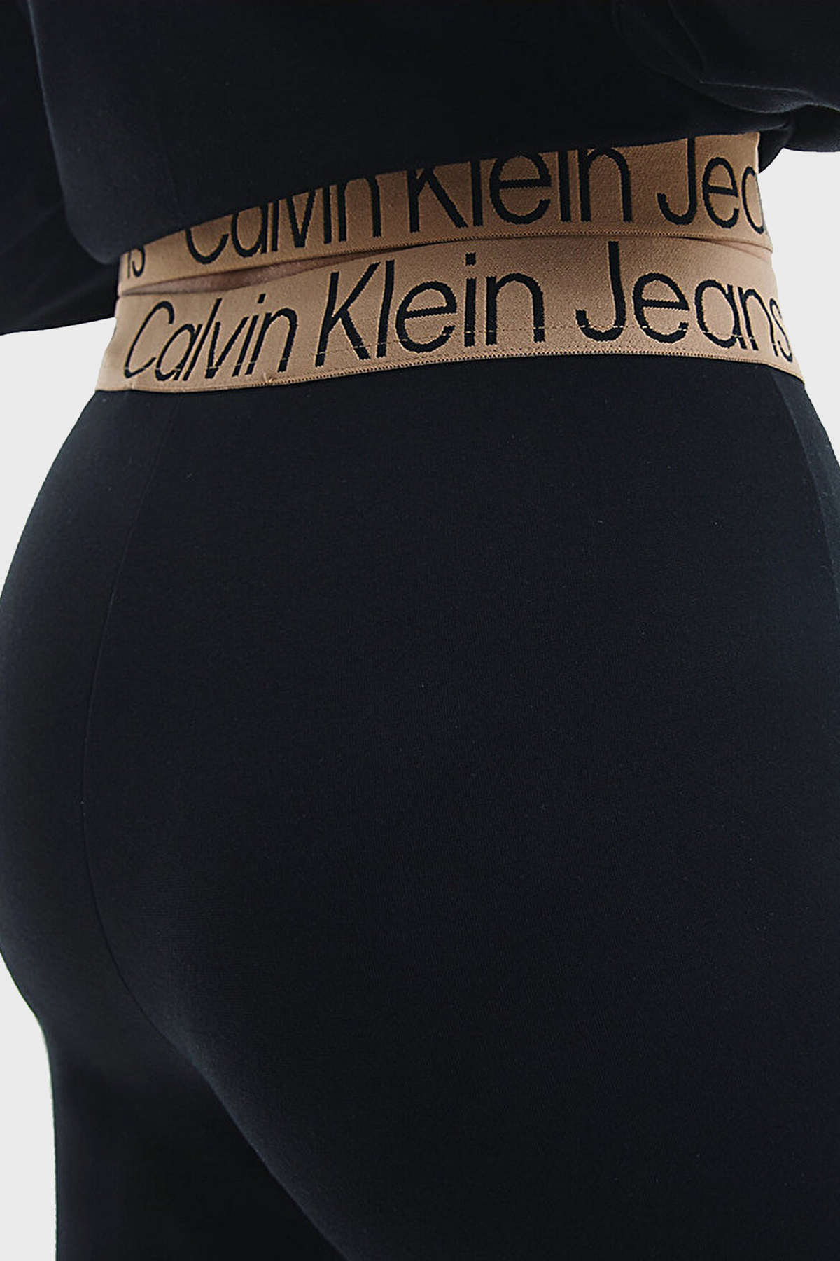 Calvin Klein Logolu Skinny Fit Bayan Tayt J20J219745 BEH SİYAH