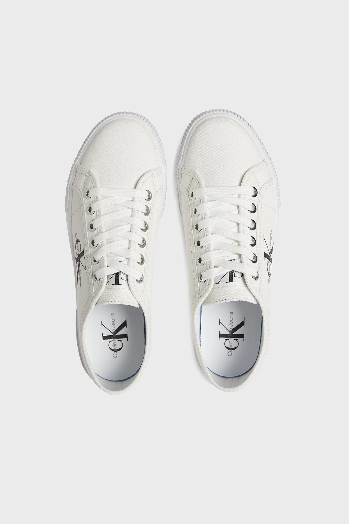 Calvin Klein Logolu Sneaker Bayan Ayakkabı YW0YW00482 0LA BEYAZ