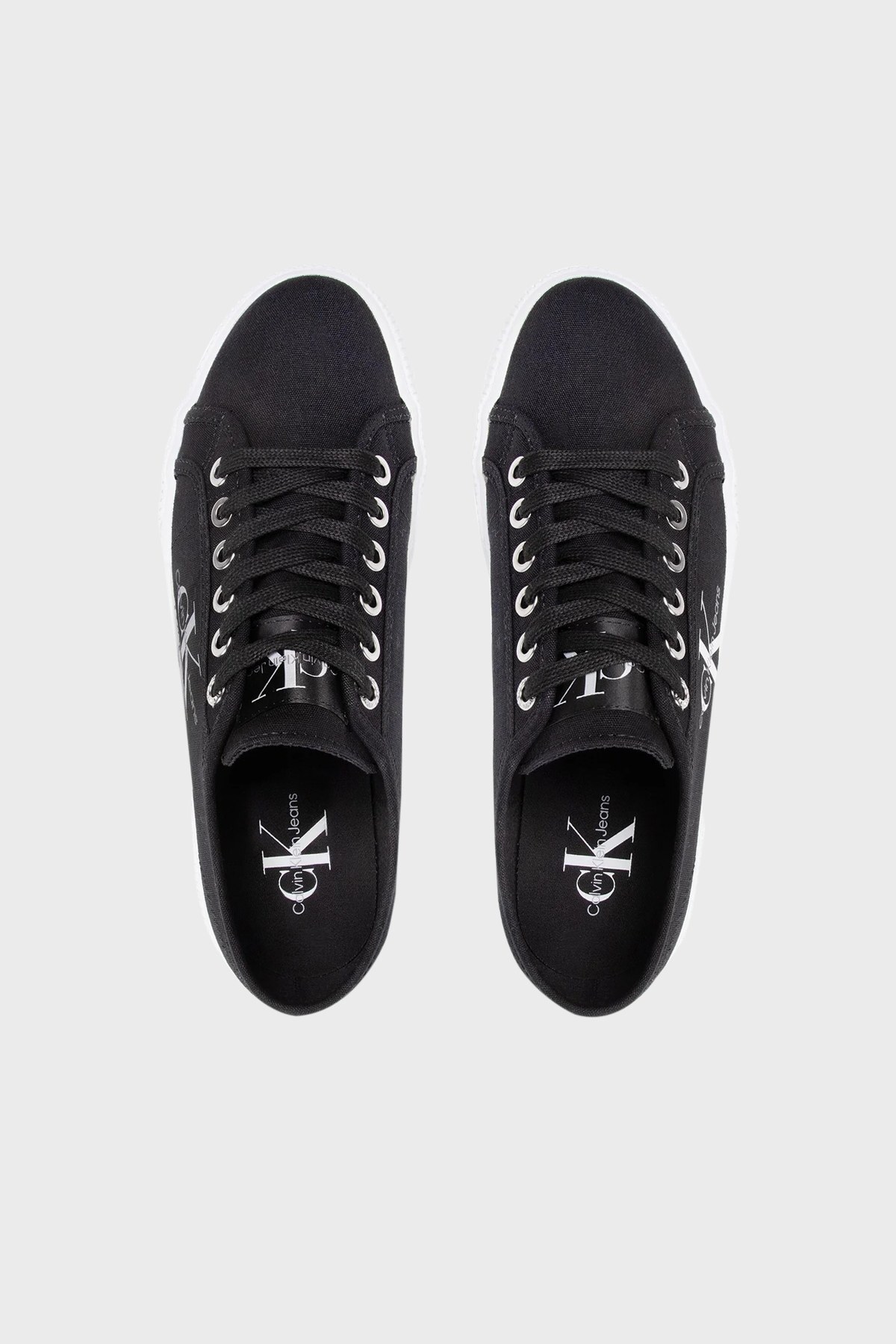 Calvin Klein Logolu Sneaker Bayan Ayakkabı YW0YW00482 BDS SİYAH