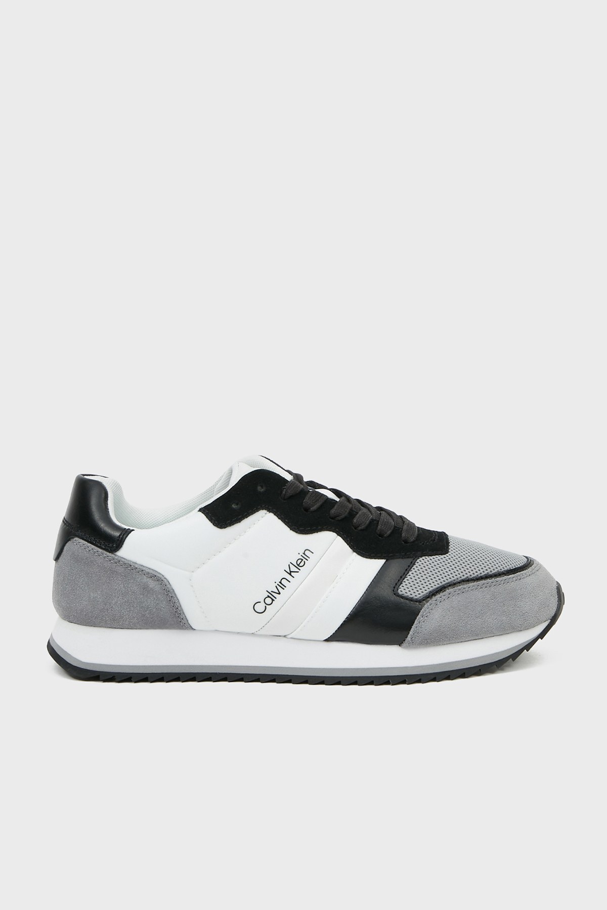 Calvin Klein Logolu Sneaker Erkek Ayakkabı HM0HM00315 01U SİYAH-BEYAZ
