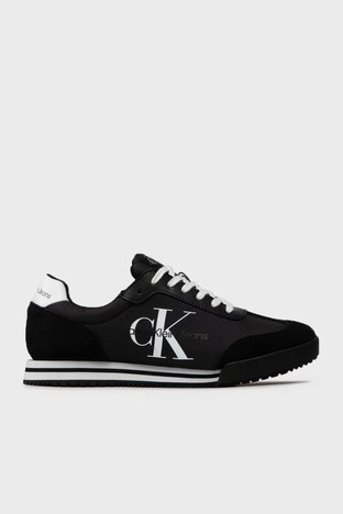 Calvin Klein - Calvin Klein Logolu Sneaker Erkek Ayakkabı YM0YM00026 00X SİYAH