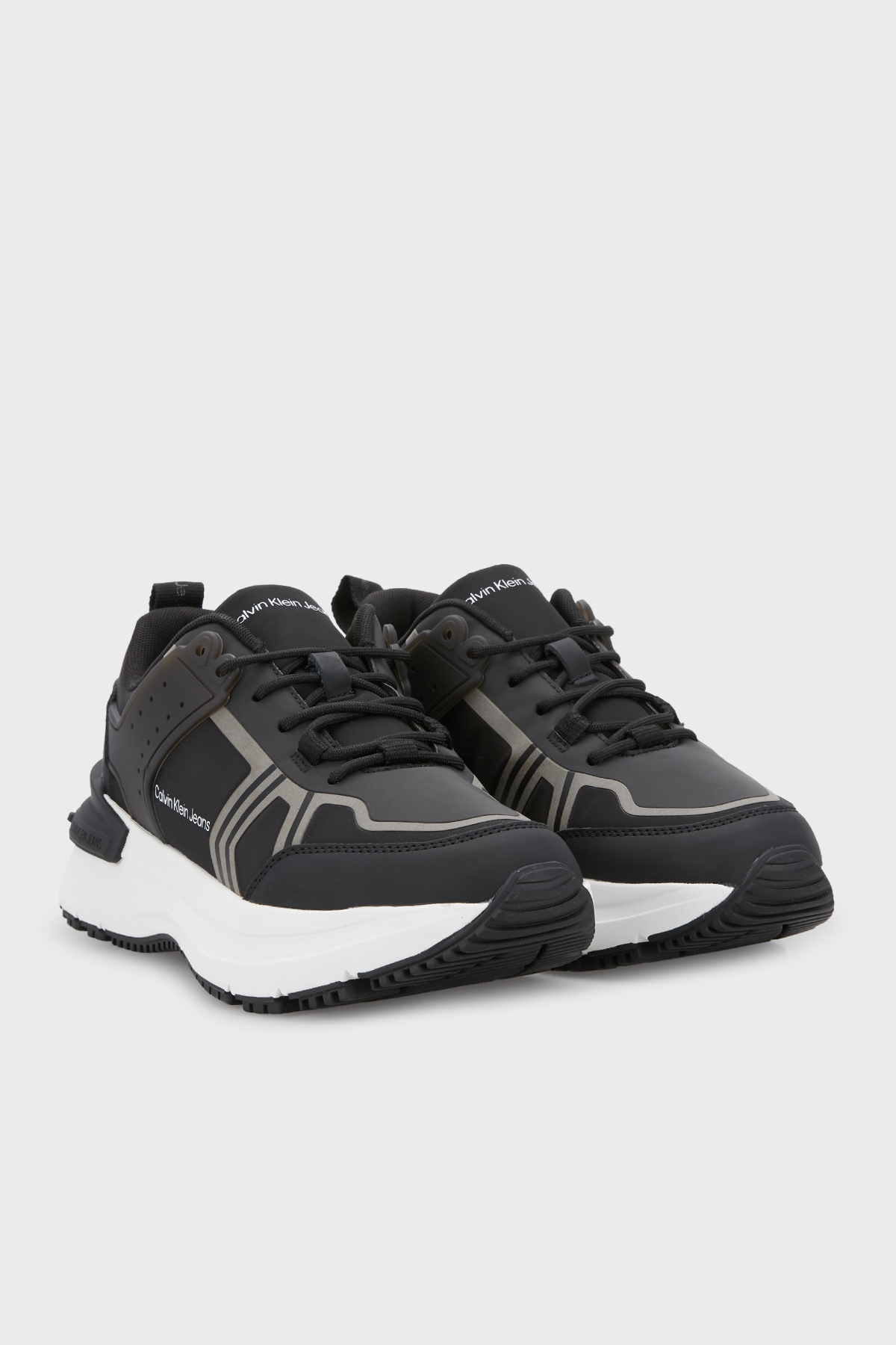 Calvin Klein Logolu Sneaker Erkek Ayakkabı YM0YM00520 BDS SİYAH