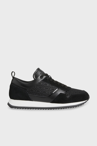 Calvin Klein Logolu Sneaker HM0HM009090GO Erkek Ayakkabı HM0HM00909 0GO SİYAH - 1