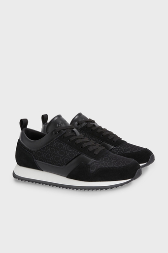 Calvin Klein Logolu Sneaker HM0HM009090GO Erkek Ayakkabı HM0HM00909 0GO SİYAH - 2
