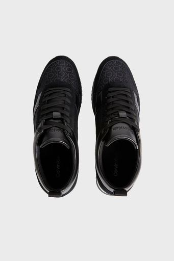 Calvin Klein Logolu Sneaker HM0HM009090GO Erkek Ayakkabı HM0HM00909 0GO SİYAH - 4