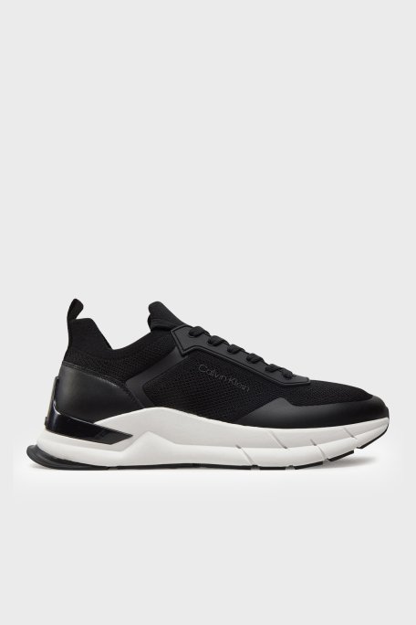 Calvin Klein Logolu Sneaker HM0HM00918BEH Erkek Ayakkabı HM0HM00918 BEH SİYAH - 1