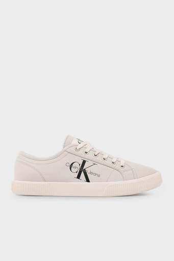 Calvin Klein Logolu Sneaker YM0YM003060F6 Erkek Ayakkabı YM0YM00306 0F6 BEJ - 1