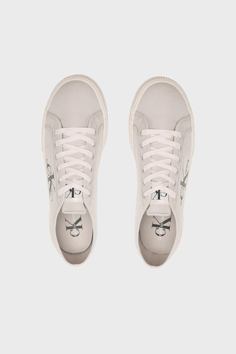Calvin Klein Logolu Sneaker YM0YM003060F6 Erkek Ayakkabı YM0YM00306 0F6 BEJ - 5