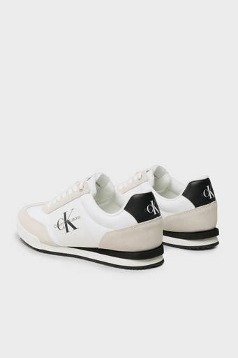 Calvin Klein Logolu Sneaker YM0YM006860K4 Erkek Ayakkabı YM0YM00686 0K4 BEYAZ-GRİ - 3