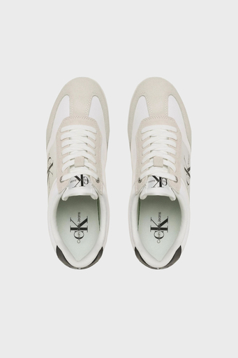 Calvin Klein Logolu Sneaker YM0YM006860K4 Erkek Ayakkabı YM0YM00686 0K4 BEYAZ-GRİ - 5