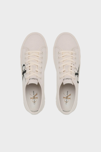 Calvin Klein Logolu Sneaker YM0YM00687YBH Erkek Ayakkabı YM0YM00687 YBH BEYAZ - 4