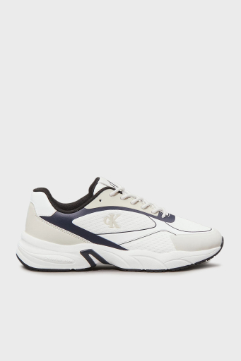 Calvin Klein Logolu Sneaker YM0YM013100LD Erkek Ayakkabı YM0YM01310 0LD BEYAZ-LACİVERT - 1