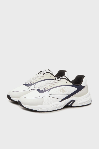 Calvin Klein Logolu Sneaker YM0YM013100LD Erkek Ayakkabı YM0YM01310 0LD BEYAZ-LACİVERT - 3
