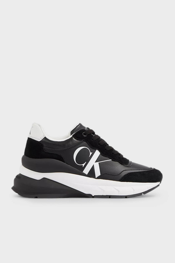 Calvin Klein Logolu Sneaker YW0YW01099BEH Bayan Ayakkabı YW0YW01099 BEH SİYAH - 1