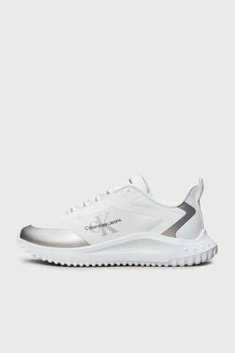 Calvin Klein Logolu Sneaker YW0YW0144201V Bayan Ayakkabı YW0YW01442 01V BEYAZ-GÜMÜŞ - 2