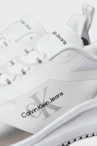 Calvin Klein Logolu Sneaker YW0YW0144201V Bayan Ayakkabı YW0YW01442 01V BEYAZ-GÜMÜŞ - 6
