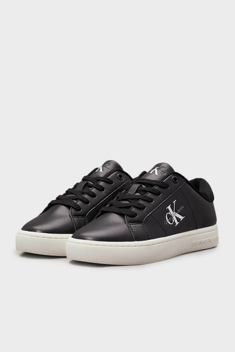 Calvin Klein Logolu Sneaker YW0YW014440GO Bayan Ayakkabı YW0YW01444 0GO SİYAH-BEYAZ - 3