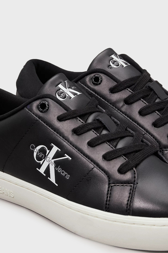Calvin Klein Logolu Sneaker YW0YW014440GO Bayan Ayakkabı YW0YW01444 0GO SİYAH-BEYAZ - 4