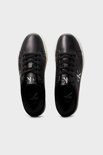 Calvin Klein Logolu Sneaker YW0YW014440GO Bayan Ayakkabı YW0YW01444 0GO SİYAH-BEYAZ - 5