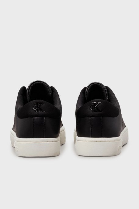Calvin Klein Logolu Sneaker YW0YW014440GO Bayan Ayakkabı YW0YW01444 0GO SİYAH-BEYAZ - 6