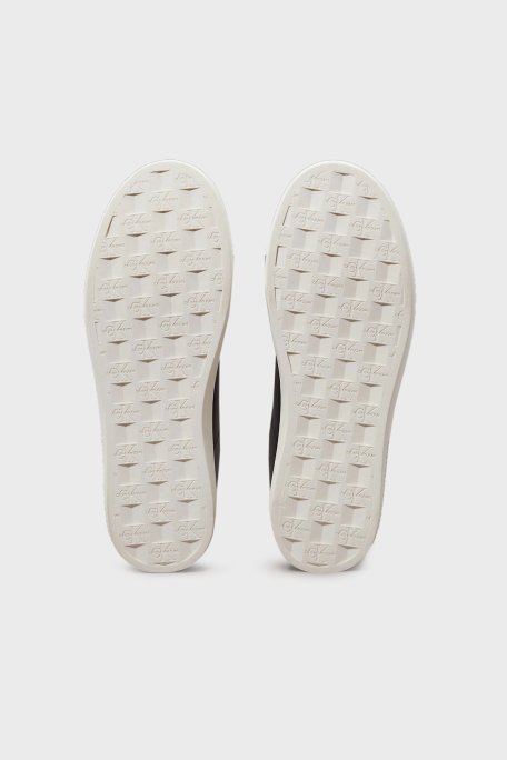 Calvin Klein Logolu Sneaker YW0YW014440GO Bayan Ayakkabı YW0YW01444 0GO SİYAH-BEYAZ - 7