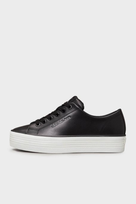 Calvin Klein Logolu Sneaker YW0YW016330GM Bayan Ayakkabı YW0YW01633 0GM SİYAH-BEYAZ - 2