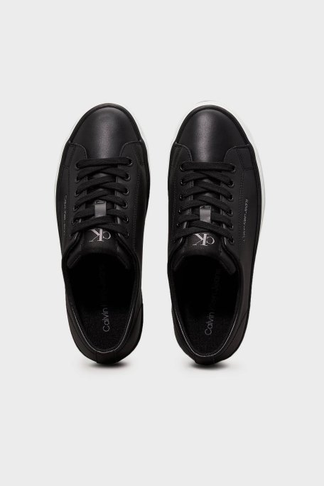 Calvin Klein Logolu Sneaker YW0YW016330GM Bayan Ayakkabı YW0YW01633 0GM SİYAH-BEYAZ - 4