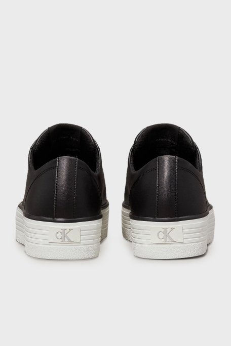 Calvin Klein Logolu Sneaker YW0YW016330GM Bayan Ayakkabı YW0YW01633 0GM SİYAH-BEYAZ - 6