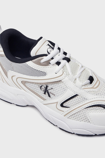 Calvin Klein Logolu Sneaker YW0YW0180701W Bayan Ayakkabı YW0YW01807 01W BEYAZ-SİYAH - 5