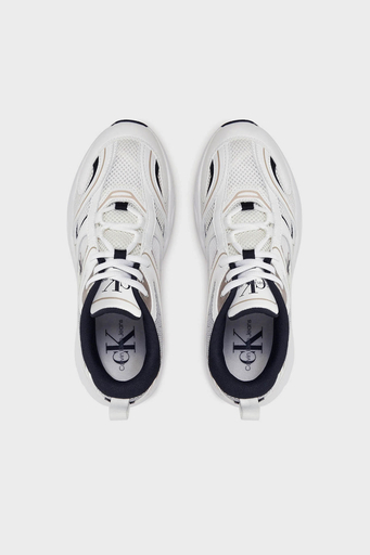 Calvin Klein Logolu Sneaker YW0YW0180701W Bayan Ayakkabı YW0YW01807 01W BEYAZ-SİYAH - 10