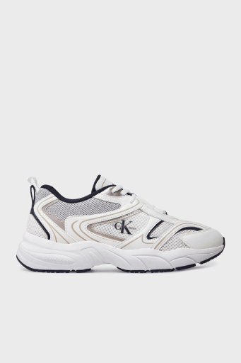 Calvin Klein Logolu Sneaker YW0YW0180701W Bayan Ayakkabı YW0YW01807 01W BEYAZ-SİYAH - 19