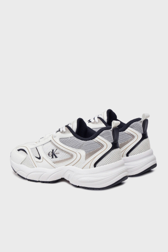 Calvin Klein Logolu Sneaker YW0YW0180701W Bayan Ayakkabı YW0YW01807 01W BEYAZ-SİYAH - 21
