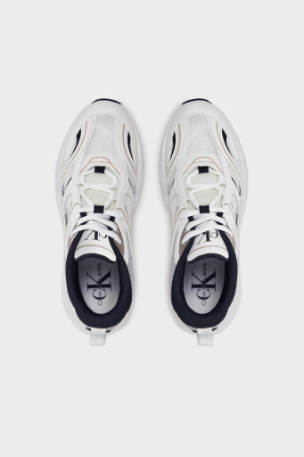 Calvin Klein Logolu Sneaker YW0YW0180701W Bayan Ayakkabı YW0YW01807 01W BEYAZ-SİYAH - 22
