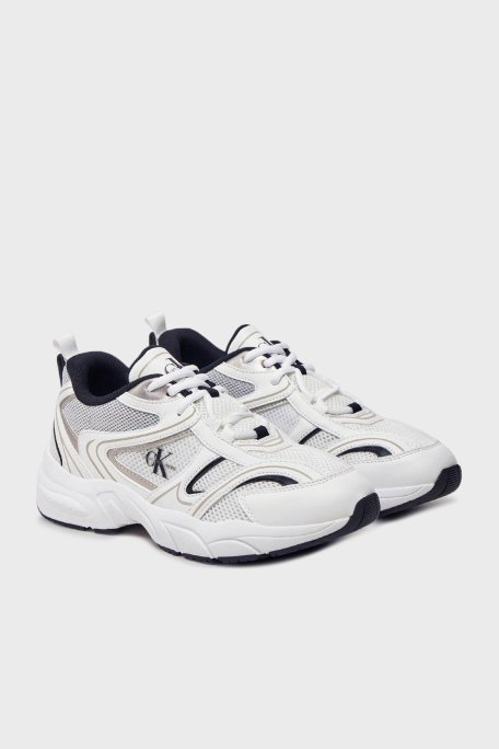 Calvin Klein Logolu Sneaker YW0YW0180701W Bayan Ayakkabı YW0YW01807 01W BEYAZ-SİYAH - 2