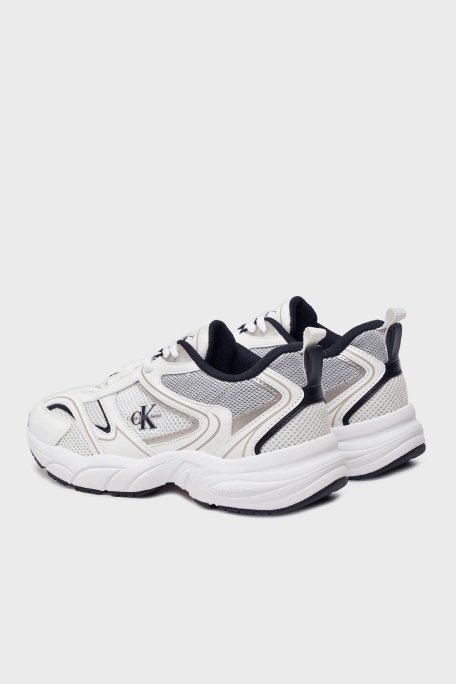 Calvin Klein Logolu Sneaker YW0YW0180701W Bayan Ayakkabı YW0YW01807 01W BEYAZ-SİYAH - 3