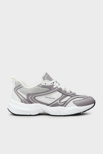 Calvin Klein Logolu Sneaker YW0YW018070IM Bayan Ayakkabı YW0YW01807 0IM Gri-Krem - 1