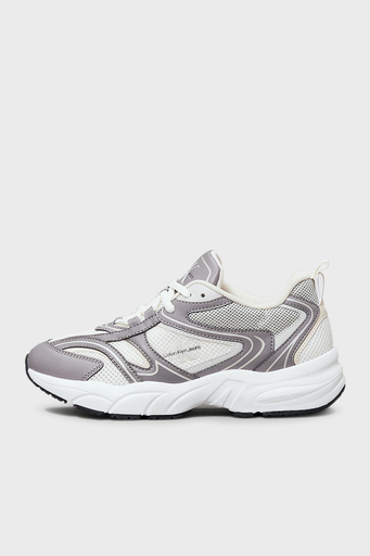 Calvin Klein Logolu Sneaker YW0YW018070IM Bayan Ayakkabı YW0YW01807 0IM Gri-Krem - 2