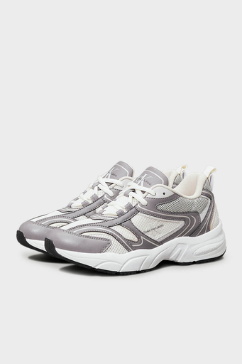 Calvin Klein Logolu Sneaker YW0YW018070IM Bayan Ayakkabı YW0YW01807 0IM Gri-Krem - 3