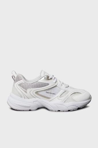 Calvin Klein Logolu Sneaker YW0YW018070LI Bayan Ayakkabı YW0YW01807 0LI BEYAZ-GÜMÜŞ - 1