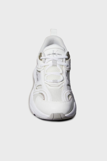 Calvin Klein Logolu Sneaker YW0YW018070LI Bayan Ayakkabı YW0YW01807 0LI BEYAZ-GÜMÜŞ - 3