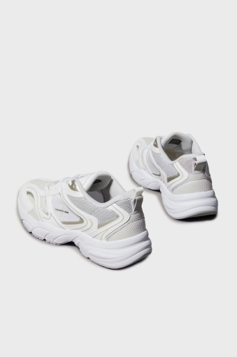 Calvin Klein Logolu Sneaker YW0YW018070LI Bayan Ayakkabı YW0YW01807 0LI BEYAZ-GÜMÜŞ - 4