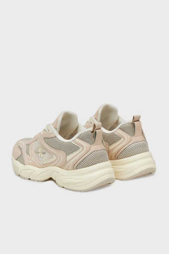 Calvin Klein Logolu Sneaker YW0YW018070YB Bayan Ayakkabı YW0YW01807 0YB Bej-Pudra - 4